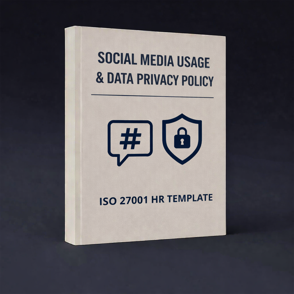 Social Media Usage & Data Privacy Policy – ISO 27001 HR Template